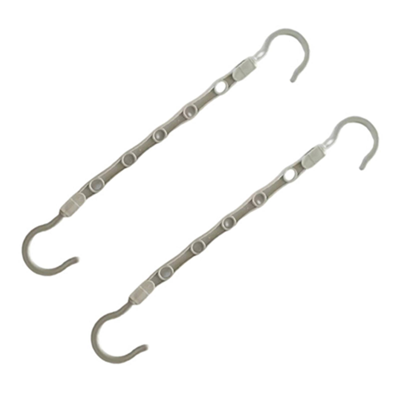 2pcs 5 Holes Clothes Hanger Storage Rack Anti-slip Windproof Clothes Hanger Rack for Wardrobes