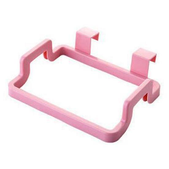 Practical Kitchen Trash Garbage Bag Plastic Holder Cabinets Towel Rack Organizer