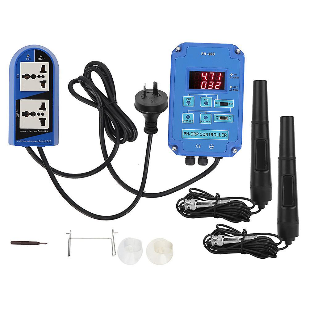 PH-803 Digital pH & ORP Controller, Online pH & ORP Tester, Swimming Pool Water Quality Test, AU Plug 220V