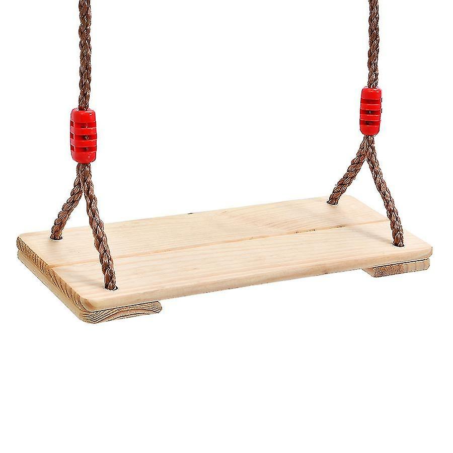 40*16*1.2cm Wooden Swing Swing Children Adults Wooden Swing Seat with Adjustable Ropes for Tree Indo