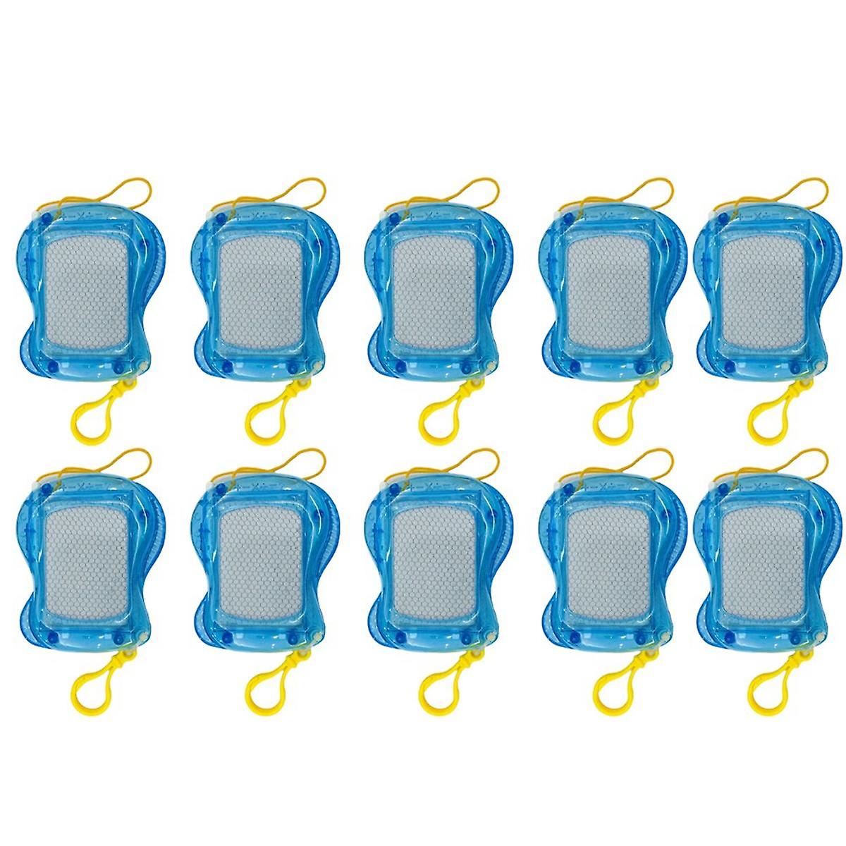 Children'S Mini Drawing Board Erasable Graffiti Writing Board Key Ring Pendant Drawing Board Birthday Gift Blue