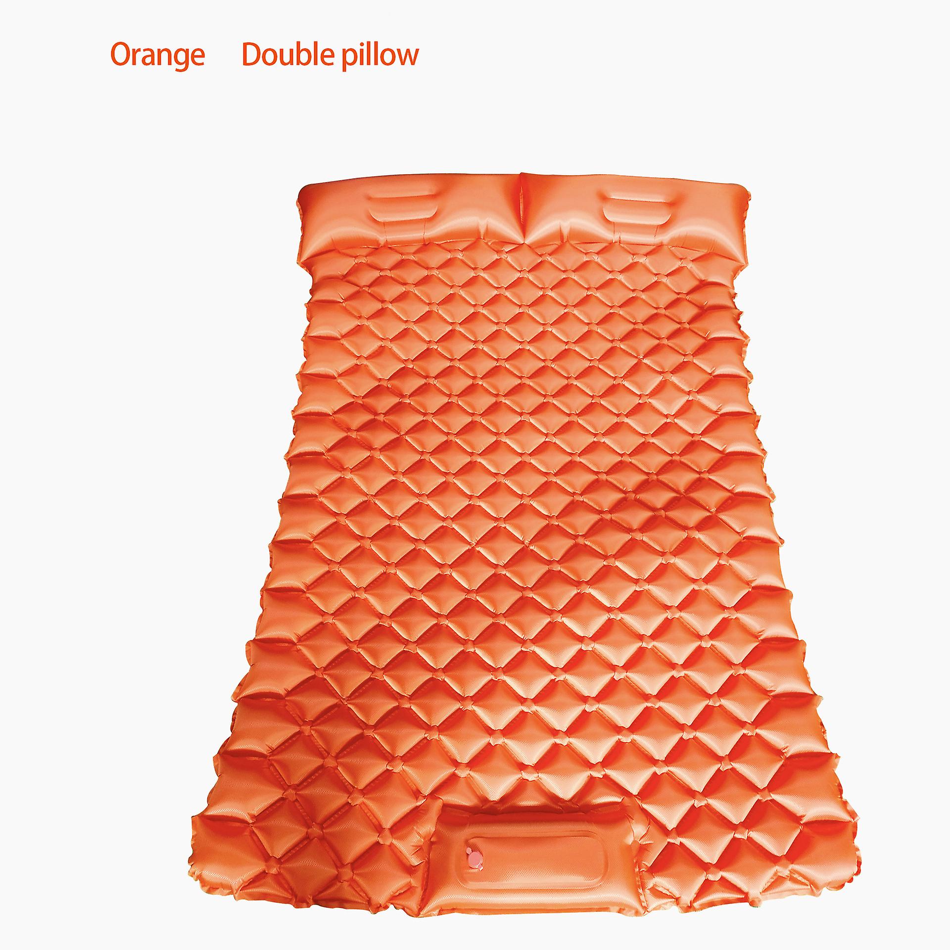 Outdoor Double Inflatable Mattress Camping Moisture Proof Pad Tpu Composite Fabric Press Type Inflatable Mattress