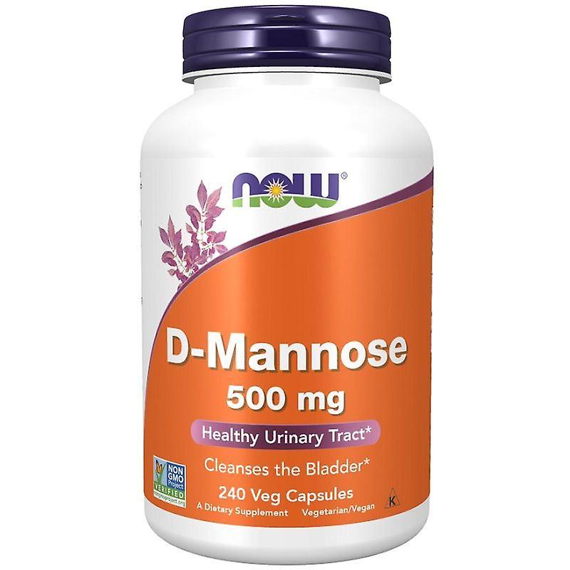 NOW Foods D-Mannose 500mg Capsules 240
