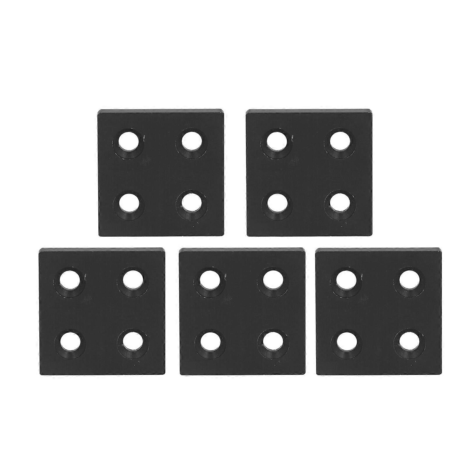 5Db alumínium profil zárósapka ötvözet fém fedőlemez lineáris mozgó alkatrészek 4040 dupla hornyokfekete