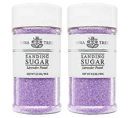 India Tree Lavender Pastel Sanding Sugar 2 Pack