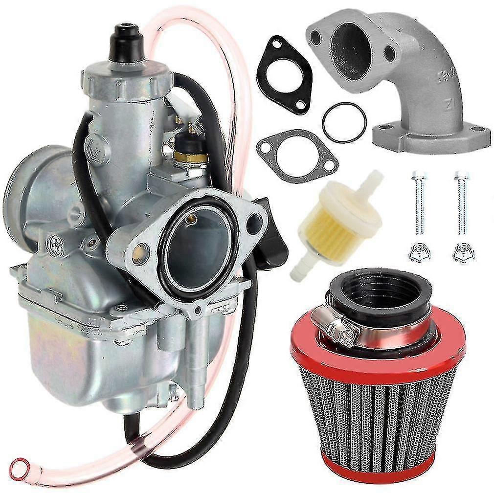 Vm22 26mm Carburetor Air Filter Intake Pipe Kit Compatible With Mikuni 110cc