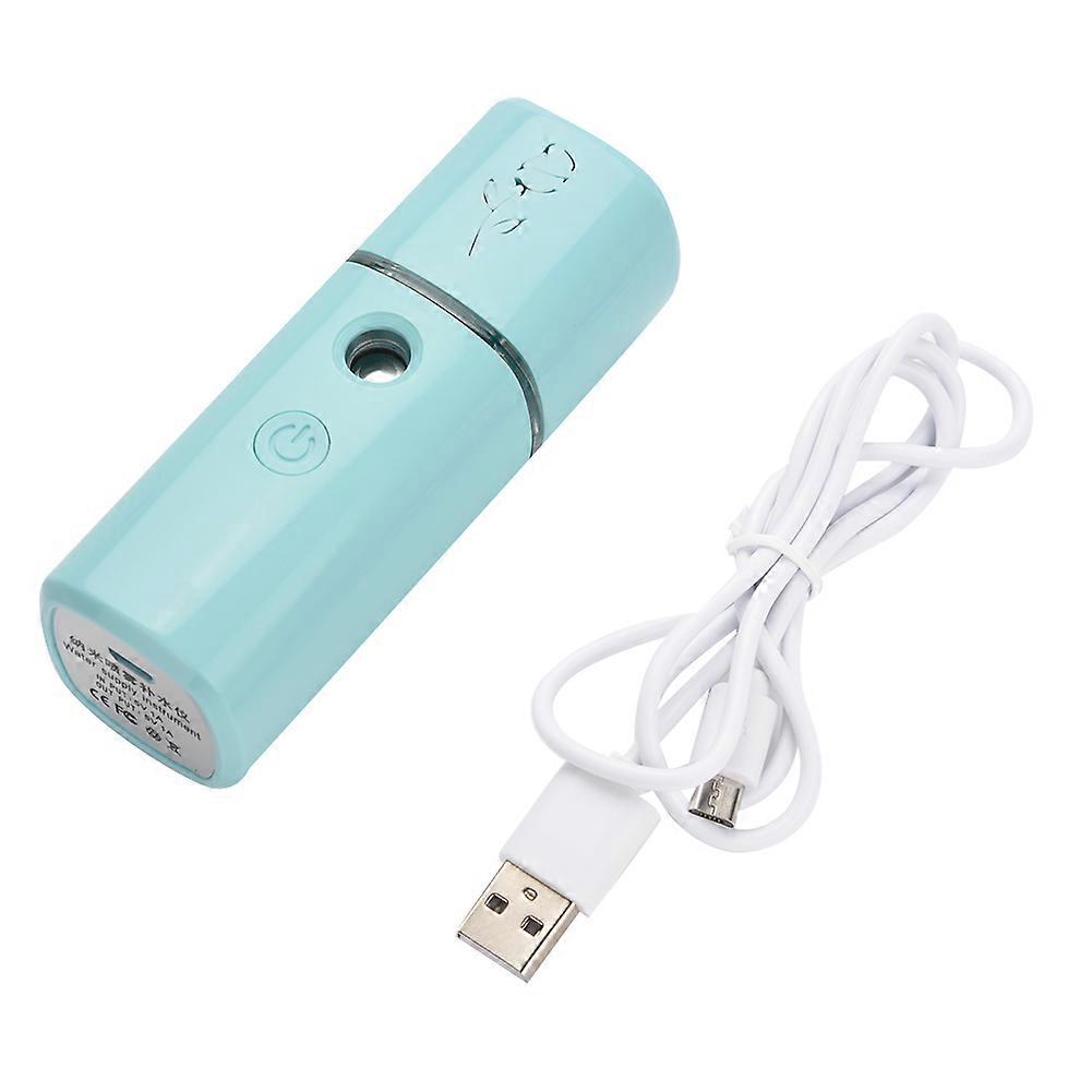 Portable Face Atomization Sprayer Nanoscale Nano Mist Spray Moisturizing Skin Bottle (White)