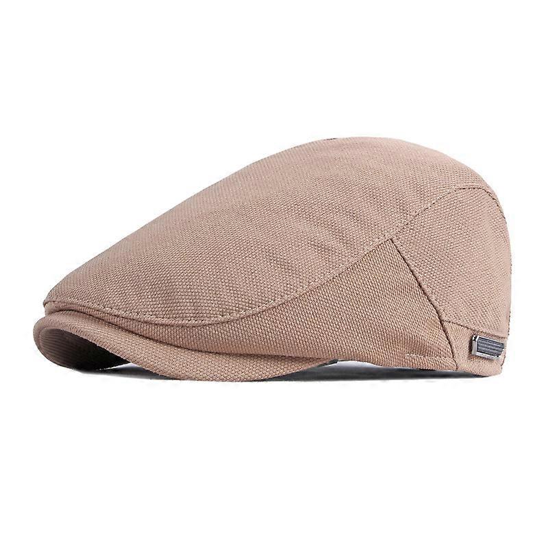 Herringbone Flat Tip Berets For Men Women Casual Front Cap Newsboy Painter Hat Solid Document Spring Summer
