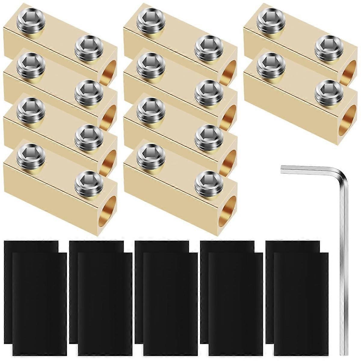 10Pcs Wire Connector Nut Kit 60A Copper Splicing Wiring Connector Waterproof Circuit Wire Connecting Terminal