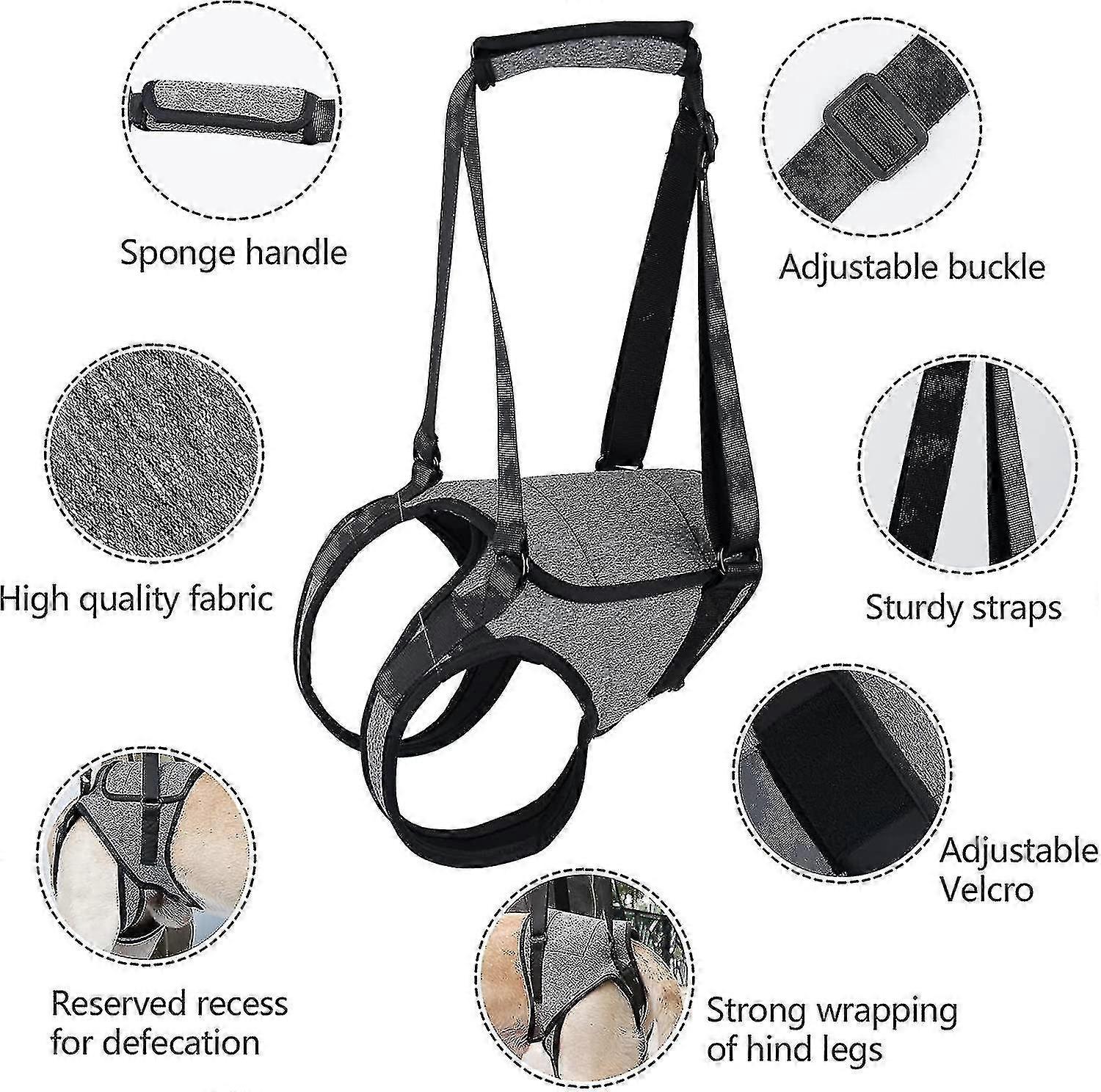 Dog Sling For Large Dogs Hind Leg Support To Help Rehabilitate The Hind Limbs Of Elderly Dogs With Weak Hind Legs Disabilities -gt Tw