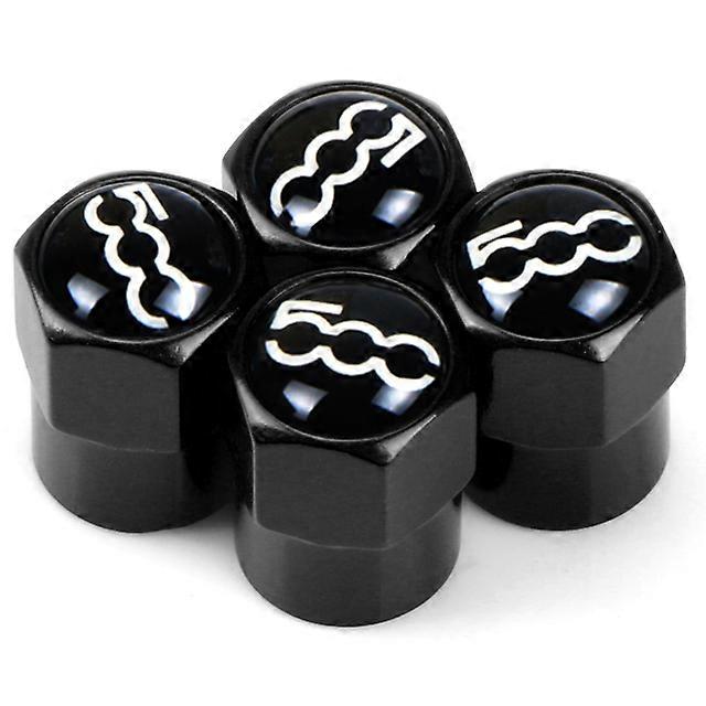 4pcs New Aluminum alloy Car Tire Valve Caps Air Tyre Stems Cover case For fiat 500 2007~2015 Car styling shry