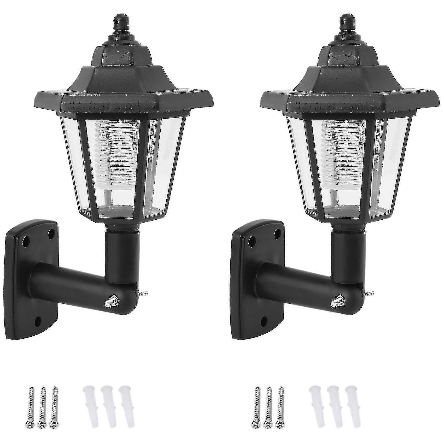 2 x Solar Ed Led utendørs gjerde