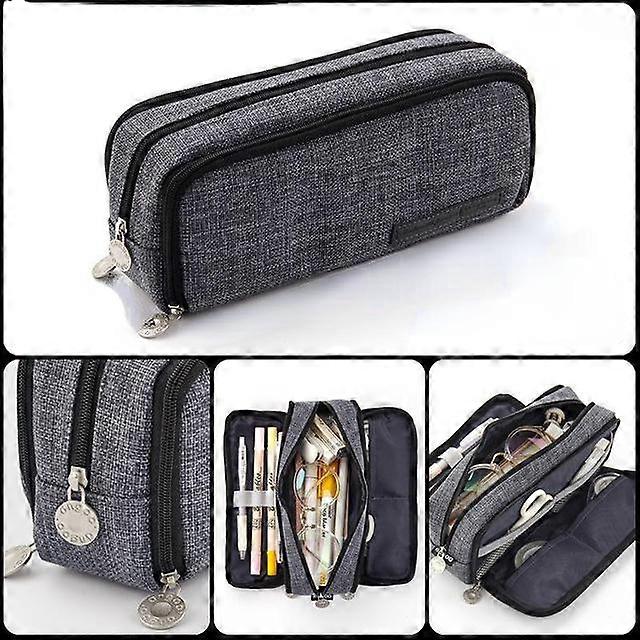 Papelaria de saco de lápis de grande capacidade