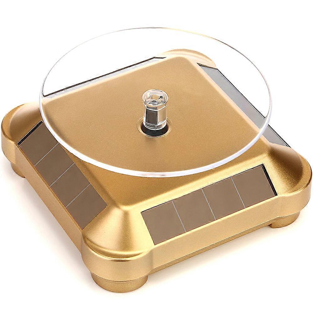 Solar Display Stand Plattenspieler, Batterie Doppelt verwendet rotierendes Display