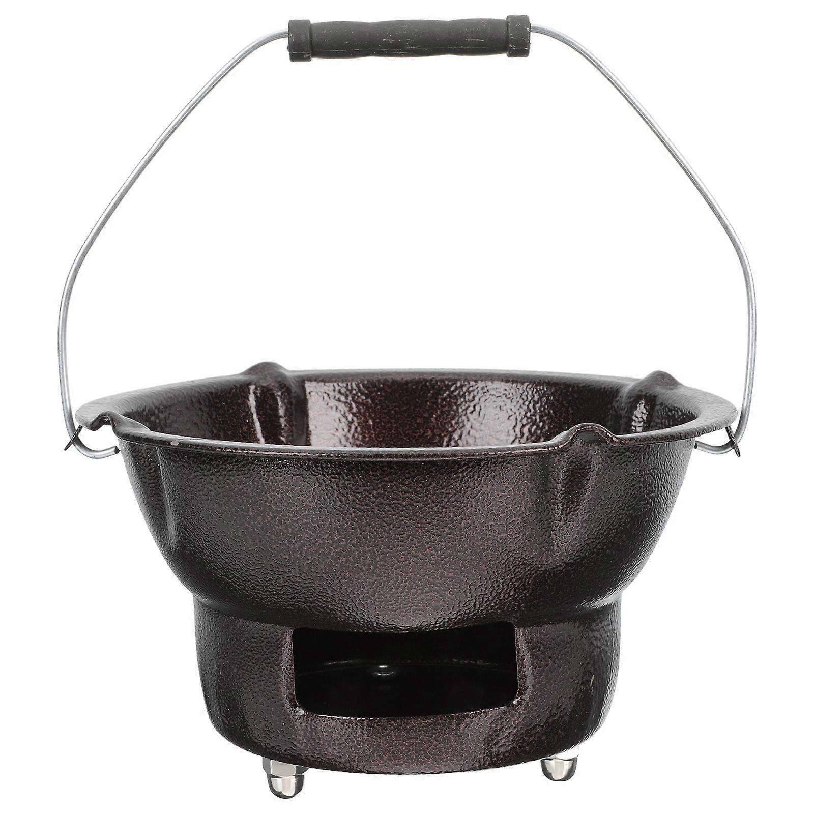 1 Set Furnace Charcoal Boiler Barbecue Stove Cast Iron Oven Tea Stove for Home
