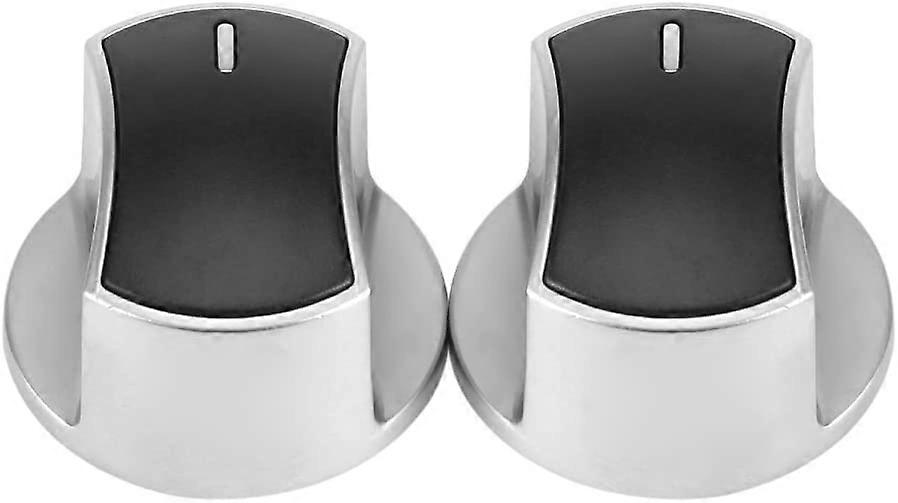 2 Pcs Universal Kitchen Gas Stove Cooker Part Control Knobs Replacement Metal Rotary Switch