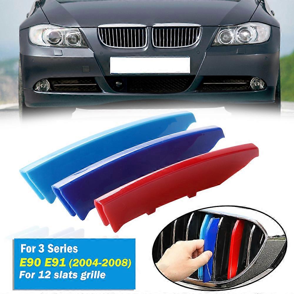 M-Sport 7-Slat Kidney Grille Cover Clips For BMW X7 G07 2019-2022 - 3-Piece Set