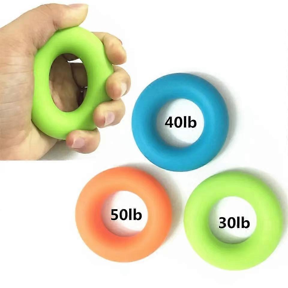 3 Pack Hand Grip Strengthener Rings, Strength Trainer Forearm Exercise