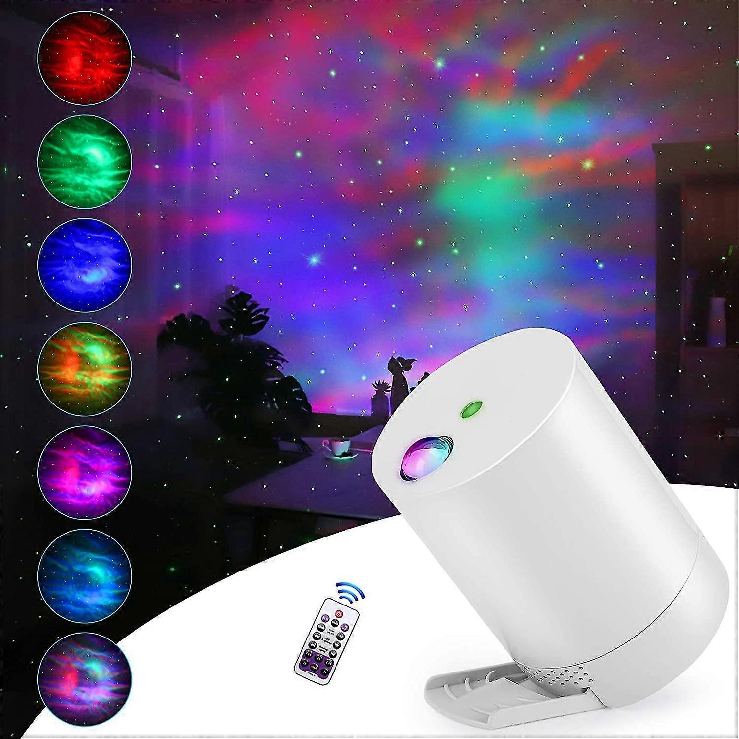 Proiettore stellato a led, proiettore a luce notturna Nebula, luce galaxy ocean wave con telecomando, con velocità regolabile