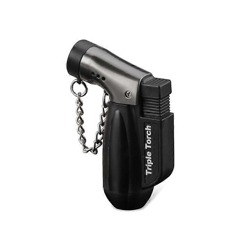 Hongjing Cigar Lighter Windproof 3 Straight Spray Gun Welding Torch Outdoor Kitchen High Temperature Ignition Machine Customized By Manufacturers