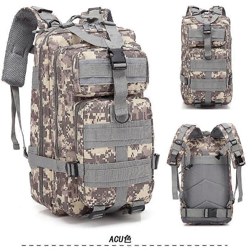 Buwolf Men's 3D Hiking Wild Camping Mountaineering Outdoor Sports Backpack Army Camouflage Multifunction Tactical Backpack