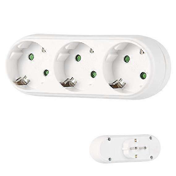 Power Extension Plug Converter, One To Three Extension Sockets