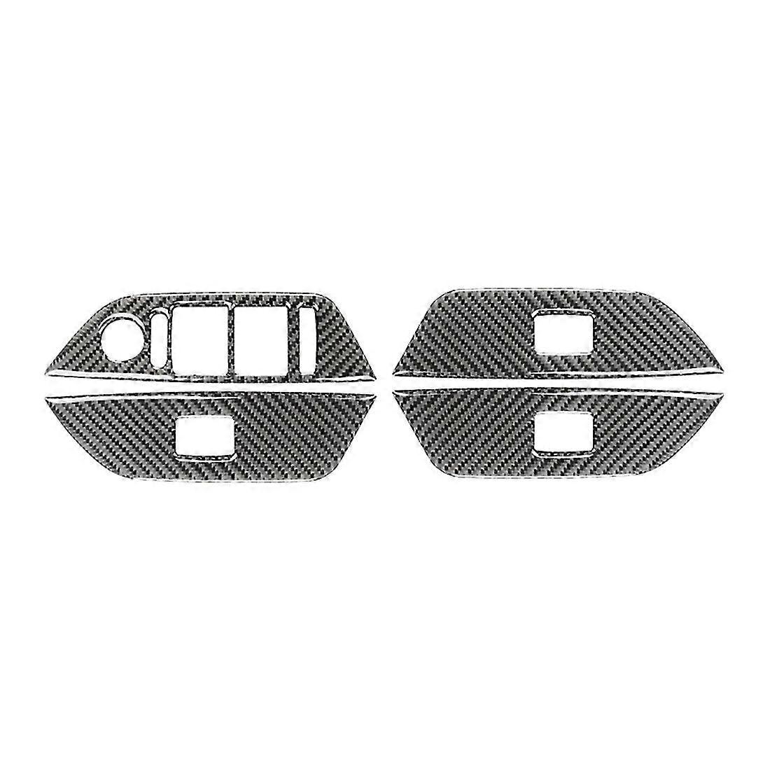 Window Lift Switch Button Trim Cover Carbon Fiber for - X1 E84 2010-2015 Interior Accessories