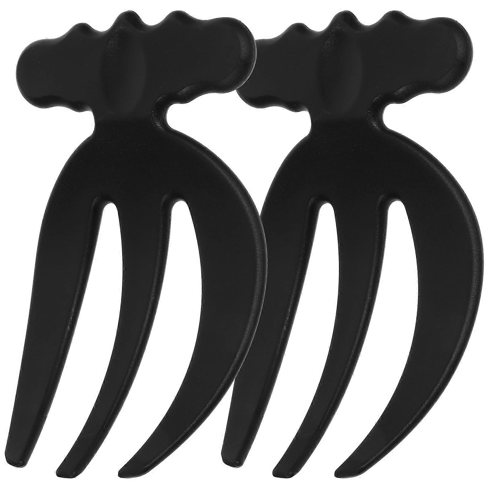 2pcs Plastic Salad Claws Reusable Salad Forks Vegetable Forks Mixing Forks