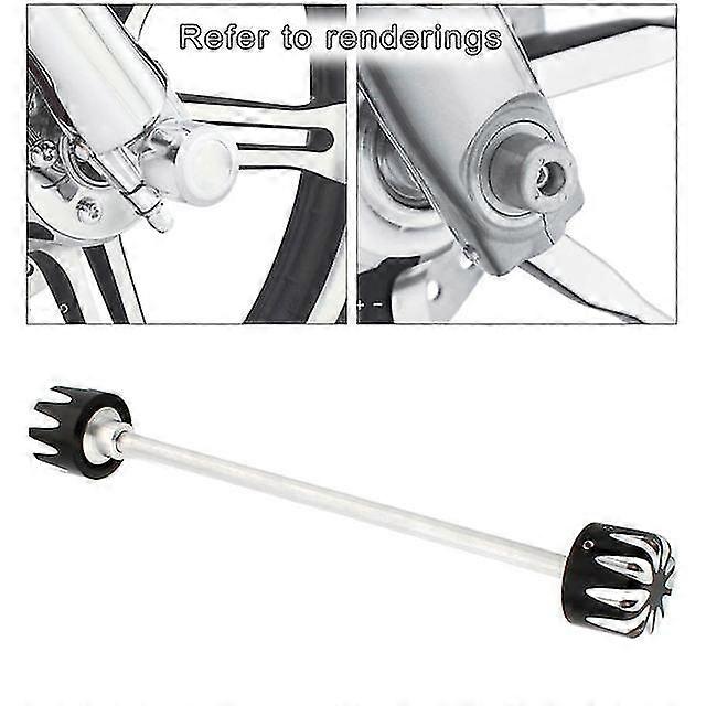 Aluminum front axle cover caps set replacement for harley  18-21