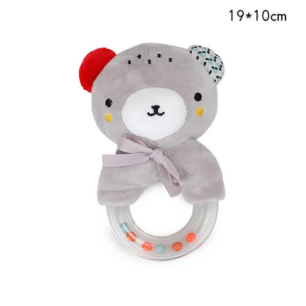 Baby Rattle Toy for Newborns Kids Plush Stuffed Animal Shape Hand Shake Rings
