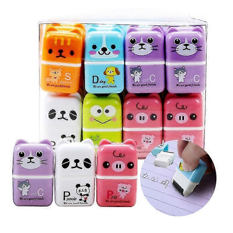 Cute Pocket Roller Erasers Premium Rubber Erasers With Eraser Shavings Roller