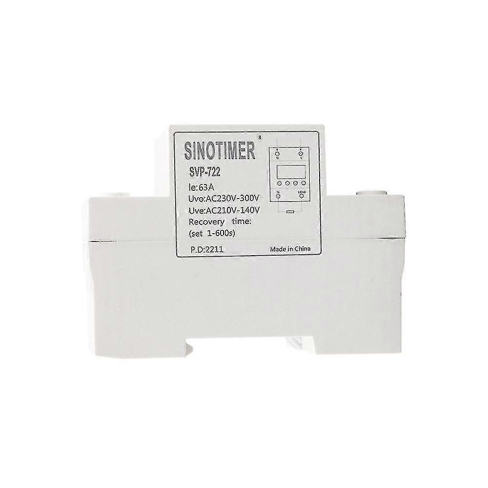 Svp-722 63a Din Rail Adjustable Over Voltage And Under Voltage Protective Device Protector Relay O