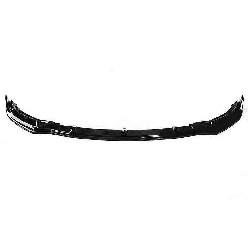 For Tesla Model 3 2016-2020 Front Bumper Lip Spoiler Gloss Black Carbon Fiber Look Bumper Splitters Car Modification Body Kit