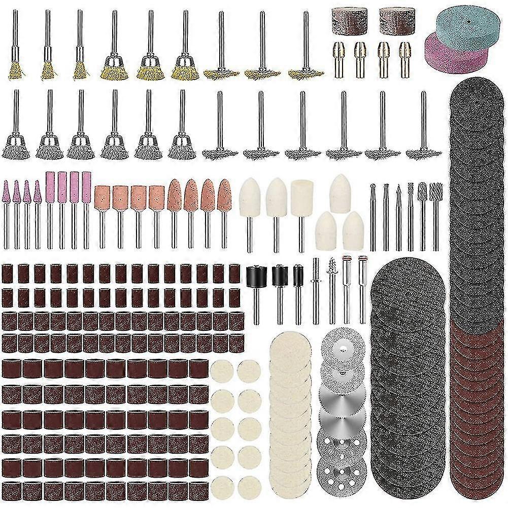 217pcs Rotary Tool Accessories Kit Compatible With,1/8inch Shank Universal