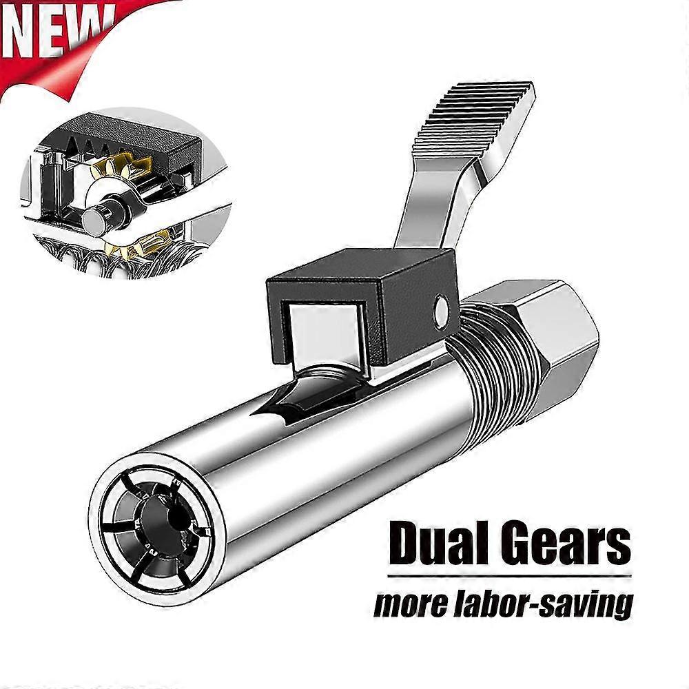 New Grease Gun Coupler Mini Manual Grease Pump Head 10000psi Syringe Lubrication Nozzle Oil Filling Tool Grease Injector Nipple
