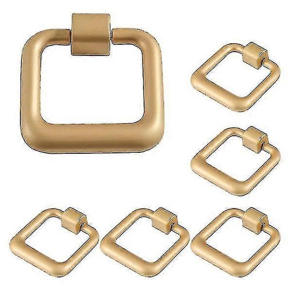 Compatible With6pcs Alloy Cabinet Door Drawer Knobs Pull Knobs For Kitchen Drawe