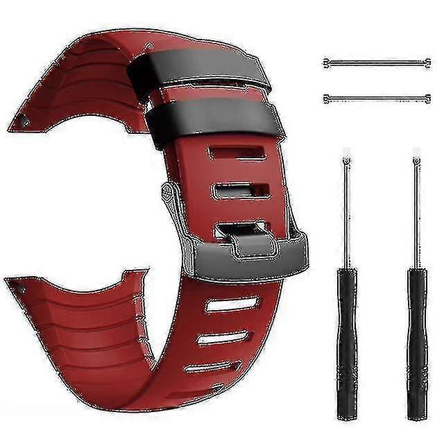 For Suunto Core Band Rubber Accessory Strap Wrist Sport Strap Replacement Bands With Metal Clasp Suunto Core Smartwatch-hy