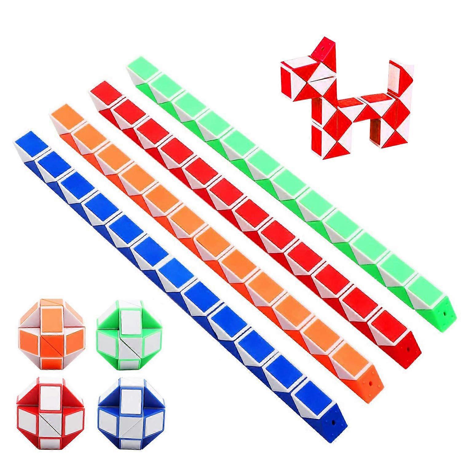 Dice Toy - 12 Pieces,Magic Speed Cube,Snake Cube Puzzle,Magic Snake Cube,3D IQ Toy for Children and Adults (Random Colour)