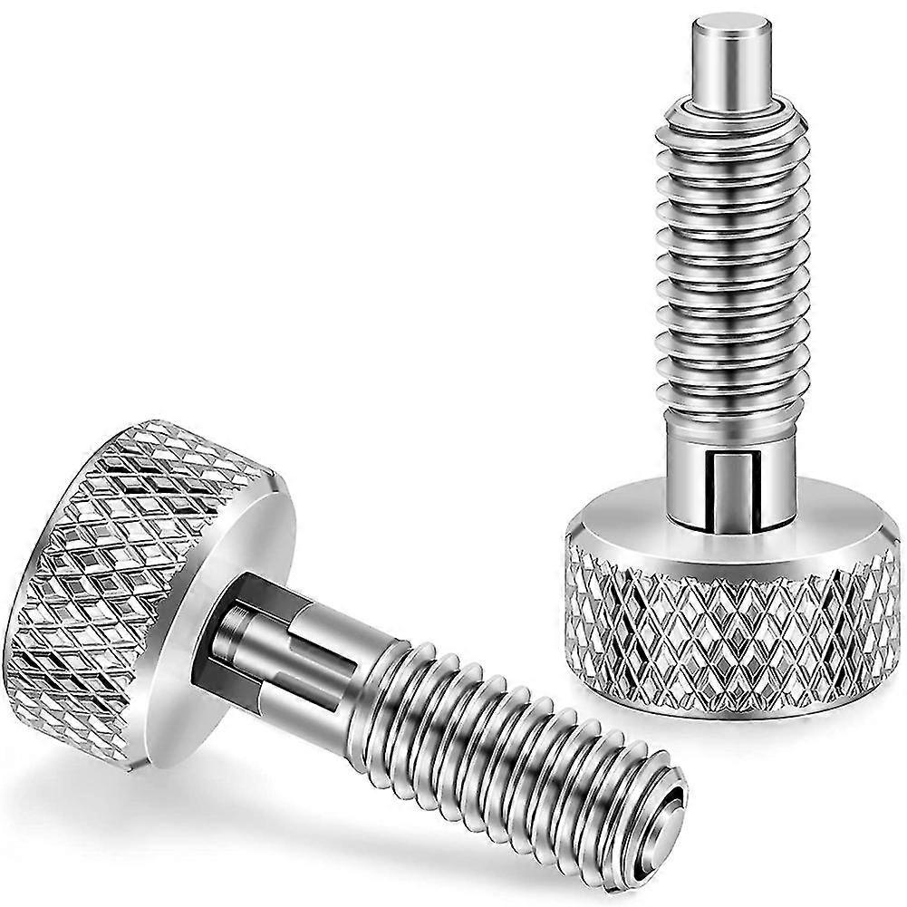 Hand Retractable Plunger With Knurled Handle Stainless Steel Lock-out M6 Type Release Pins For Roll