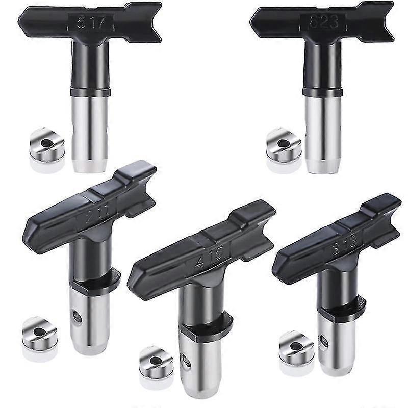 5 Pieces Sprayer Paint Tips Nozzles Airless Sprayer Tip For Airless Paint Spray Guns Reversible Spr