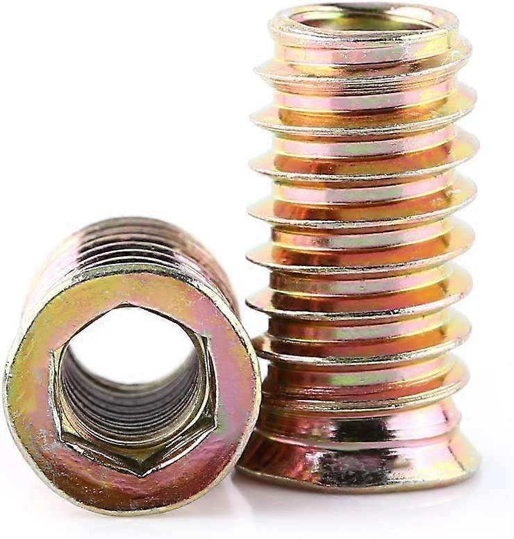 Pack of 20pcs M6/M8/M10 Zinc Alloy Threaded Hex Nut, Zinc Alloy Insert Nuts Assortment (M8*25mm)