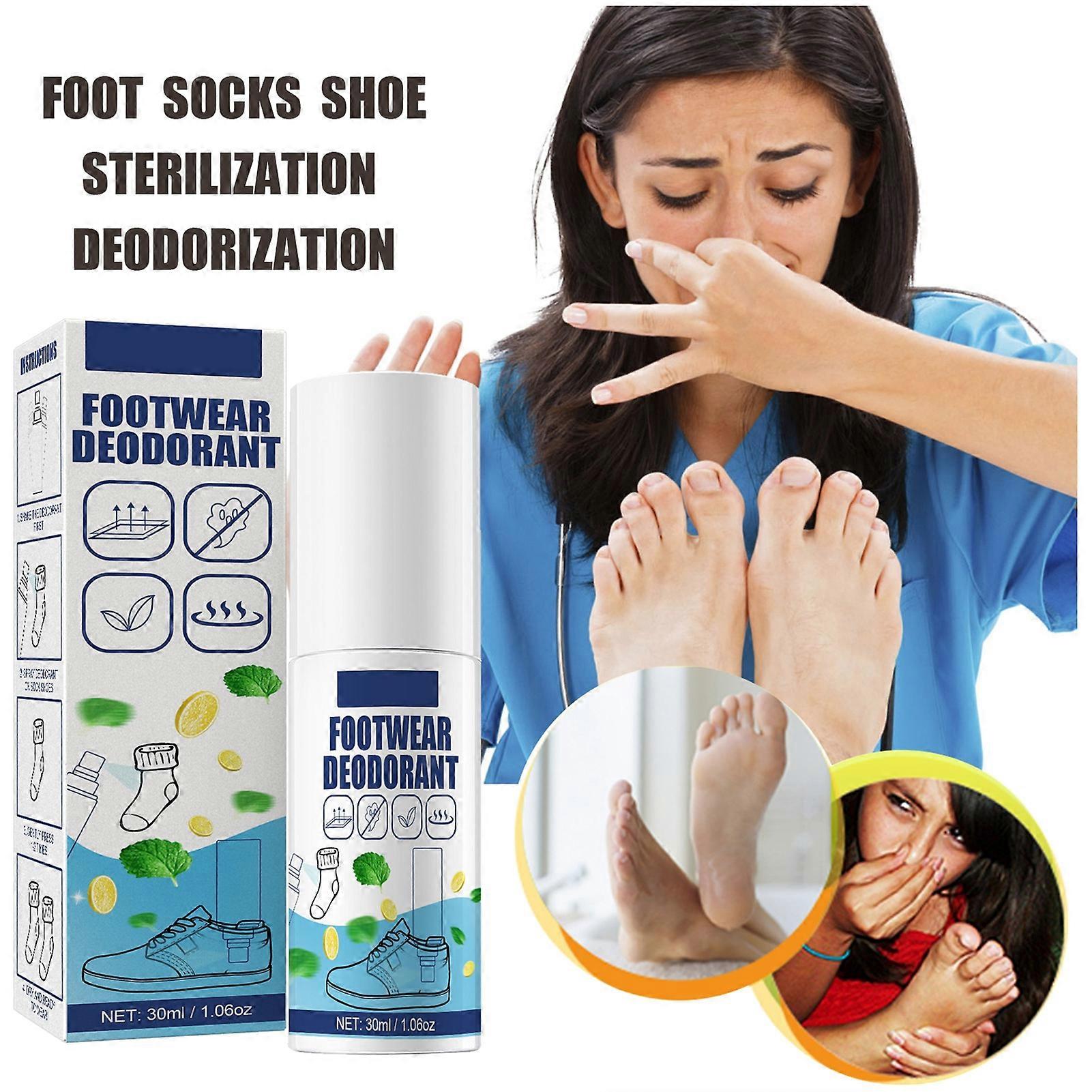 30ml Shoes Deodorant Spray Bottled Efficient Liquid Portable Mild Non-irritating Shoes Spray for Cabinet KAESI
