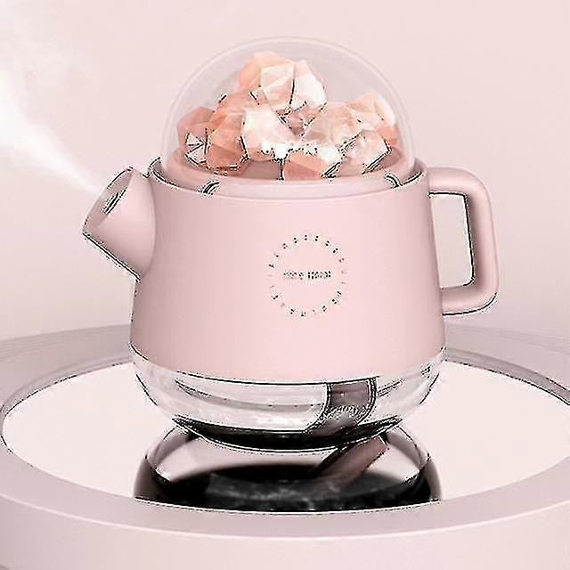 Humidifier Usb Wireless Charging Crystal Aroma Diffuser With Salt Stone With Light