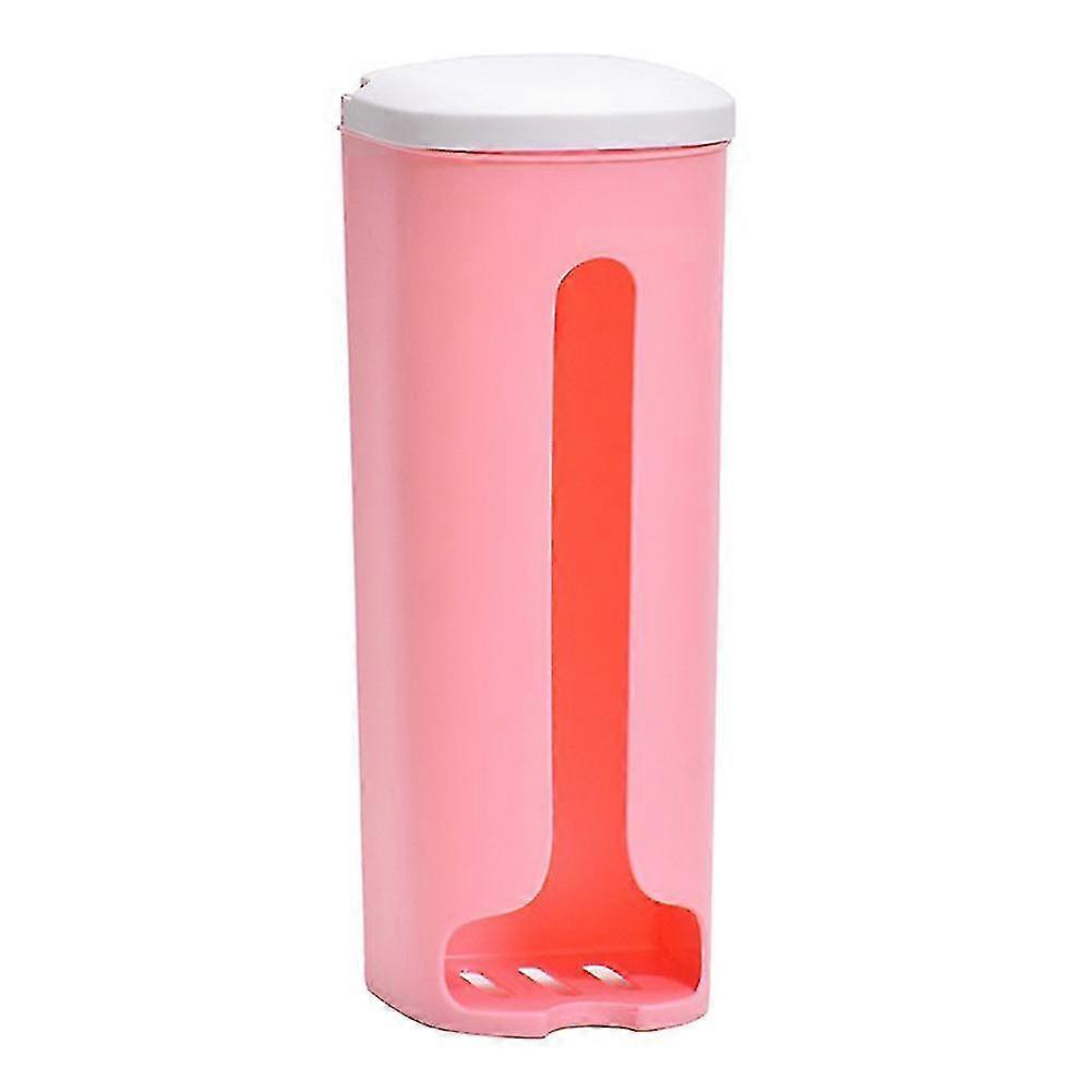 Home Kitchen Garbage Bag Storage Rack With Cover (pink)