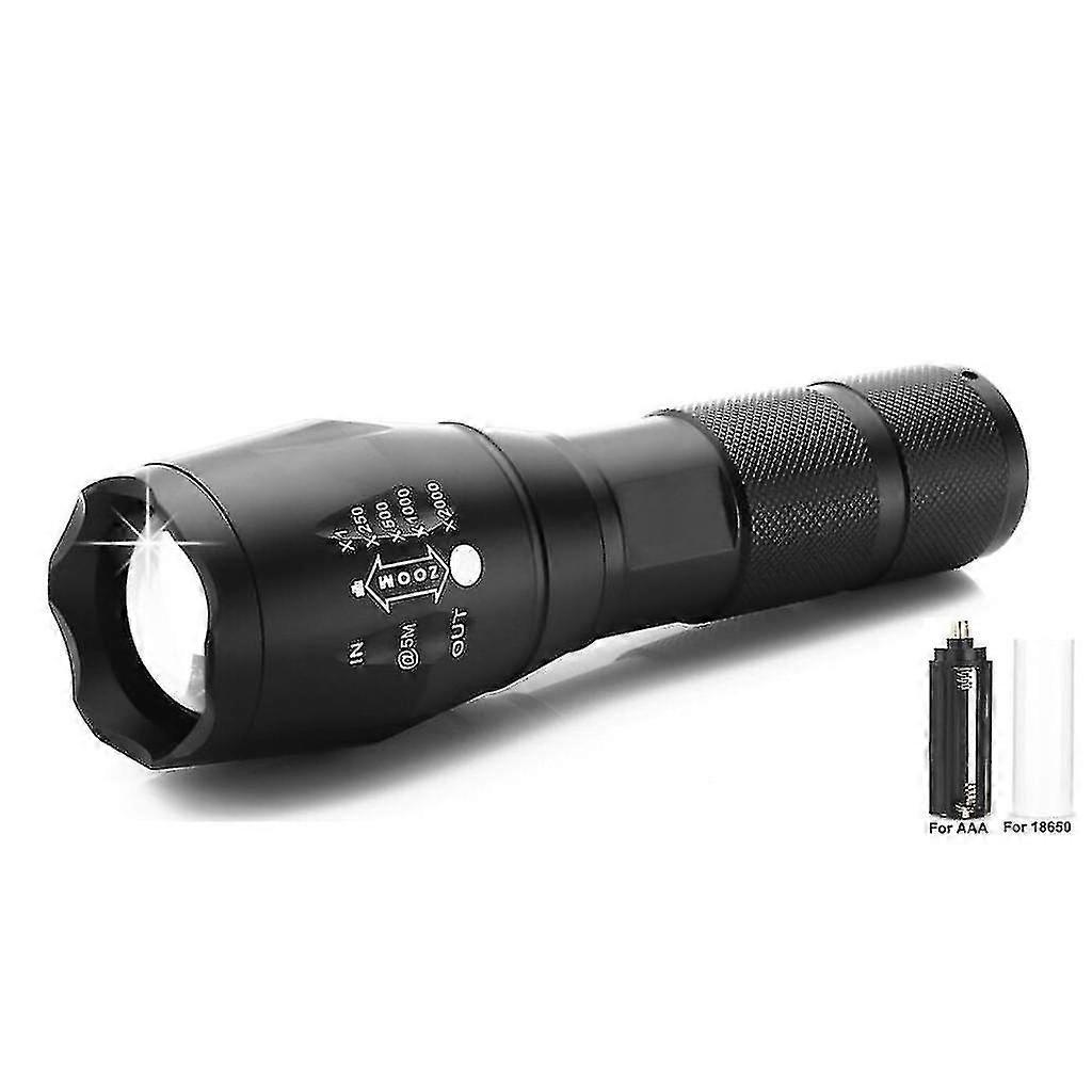 Led Rechargeable Flashlight With Battery Usb Charger
