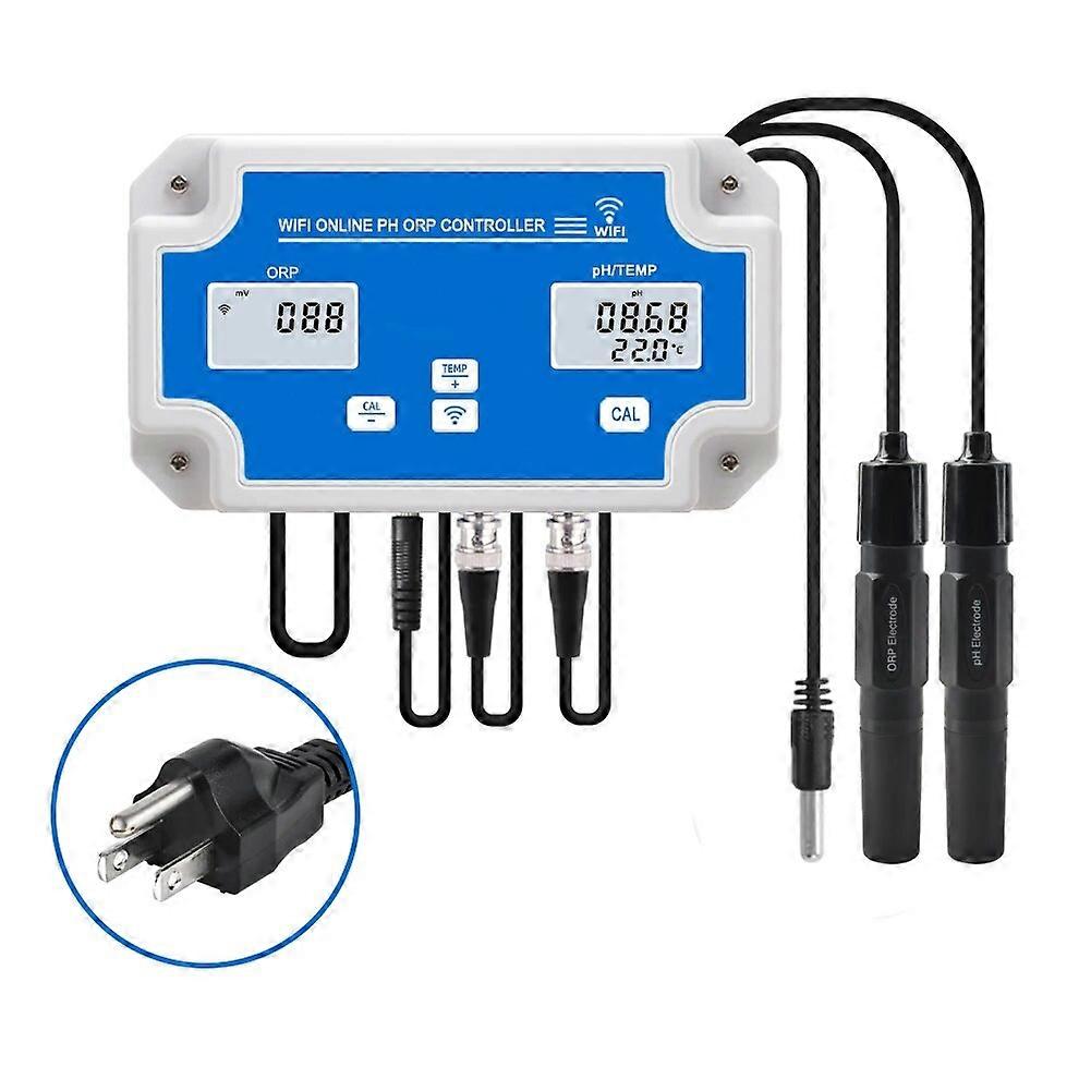 Smart WIFI Online Meter PH ORP Temp Aquarium Water Quality Tester Monitor Controller for Swimming Pool Spa Soilless Cultivation