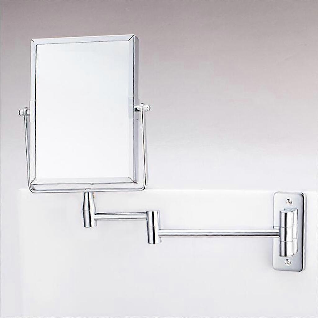 8 '' Square Two Sided  2x Bathroom Cosmetic Mirror with 15 ''