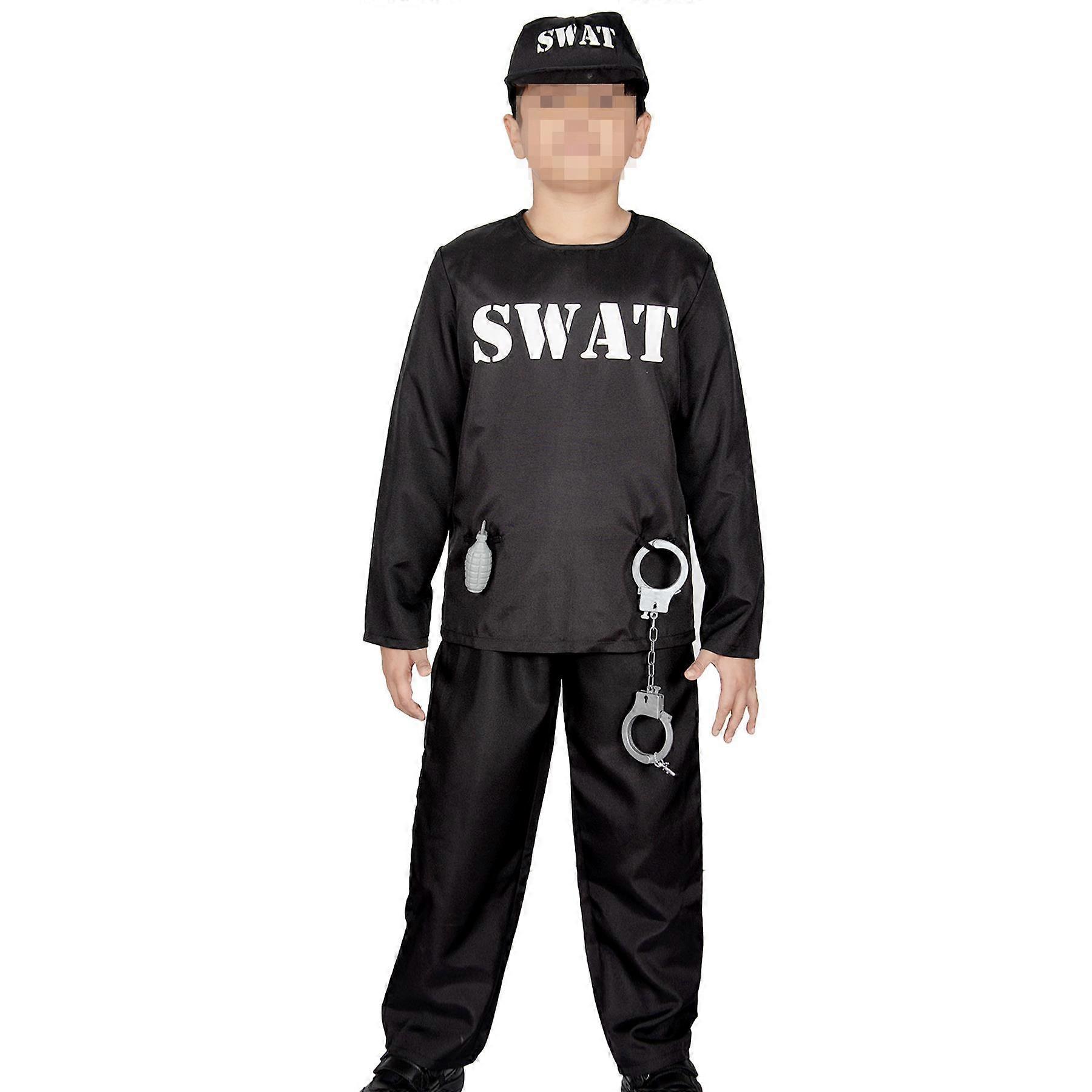 أطفال سوات زي أمريكا S.W.A.T لعب دور هالوين الشرطة الزي الزي كيت