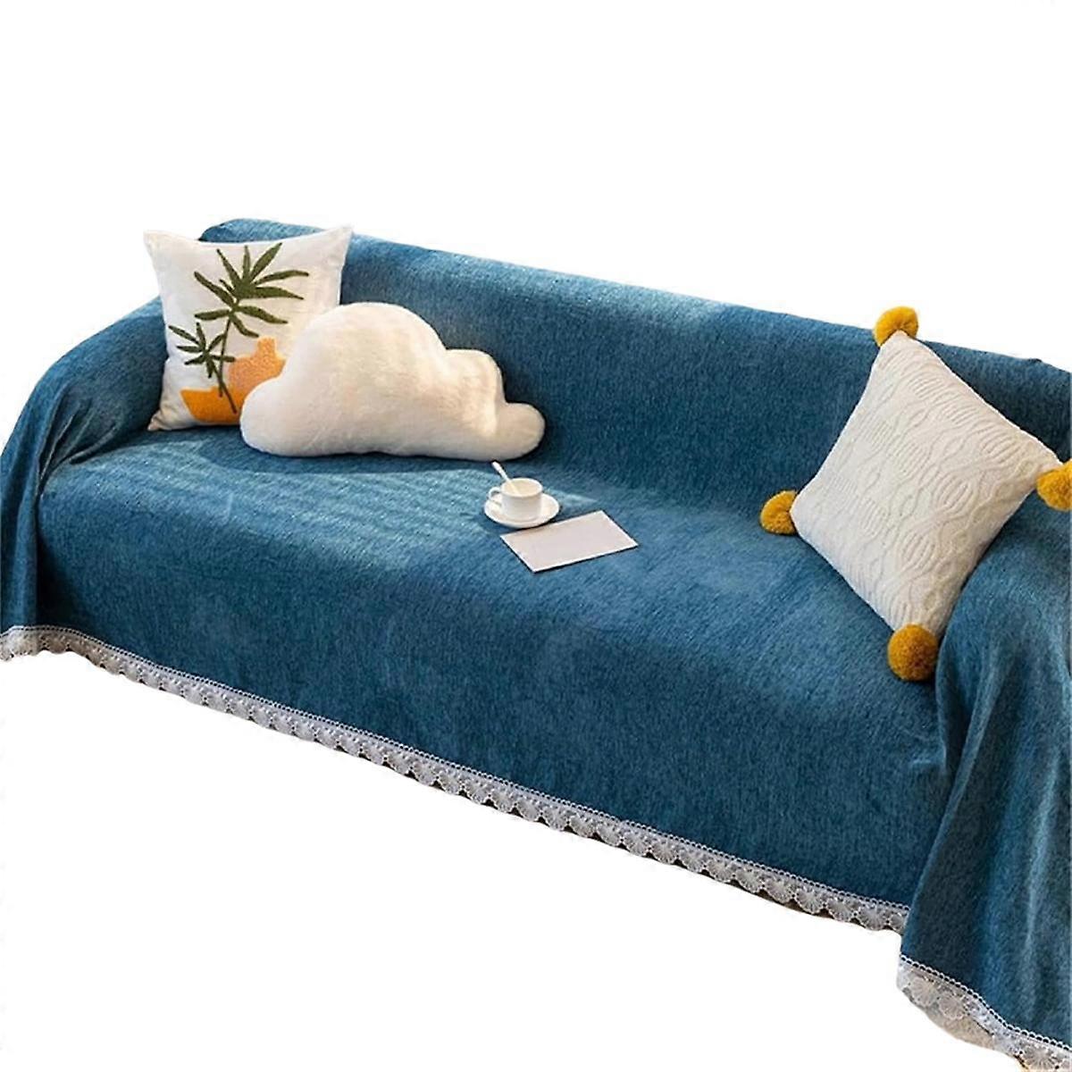 Sectional Sofa Covers, Thick Chenille Sofa Covers, Modern Simple Fringe Edge Sofa Covers, Sofa Prot