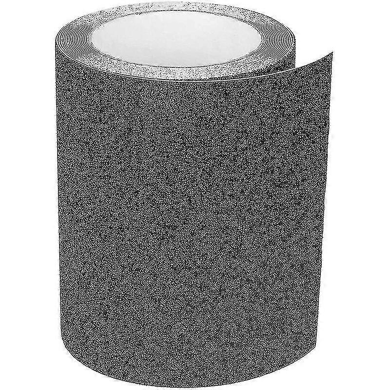 لاصق شريط مضاد للانزلاق للسلالم، احتكاك، جلخ للسلامة، سلم الدرجات، داخلي، خارجي، جر عالي، 15 سم × 5 أمتار، أسود